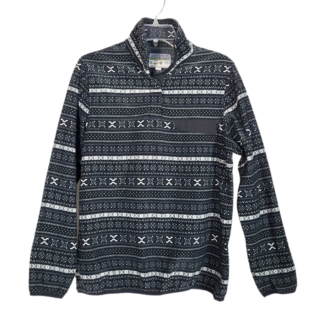 JACHS New York Cabin Collection Fleece Pullover Mock Neck